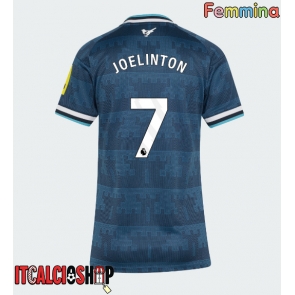 Newcastle United Joelinton #7 Seconda Maglia Femmina 2026-27 Manica Corta